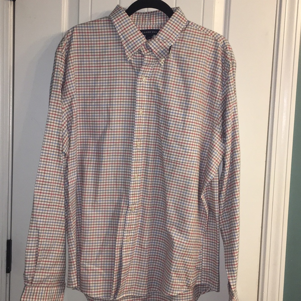 NWT- Lands End Men’s Button Down Shirt- Size XL